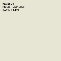 #E7E5D4 - Satin Linen Color Image